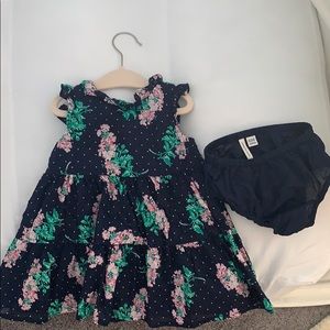Janie & Jack Blue Floral Tiered Dress